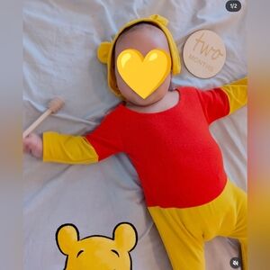Red and Yellow Baby Costume